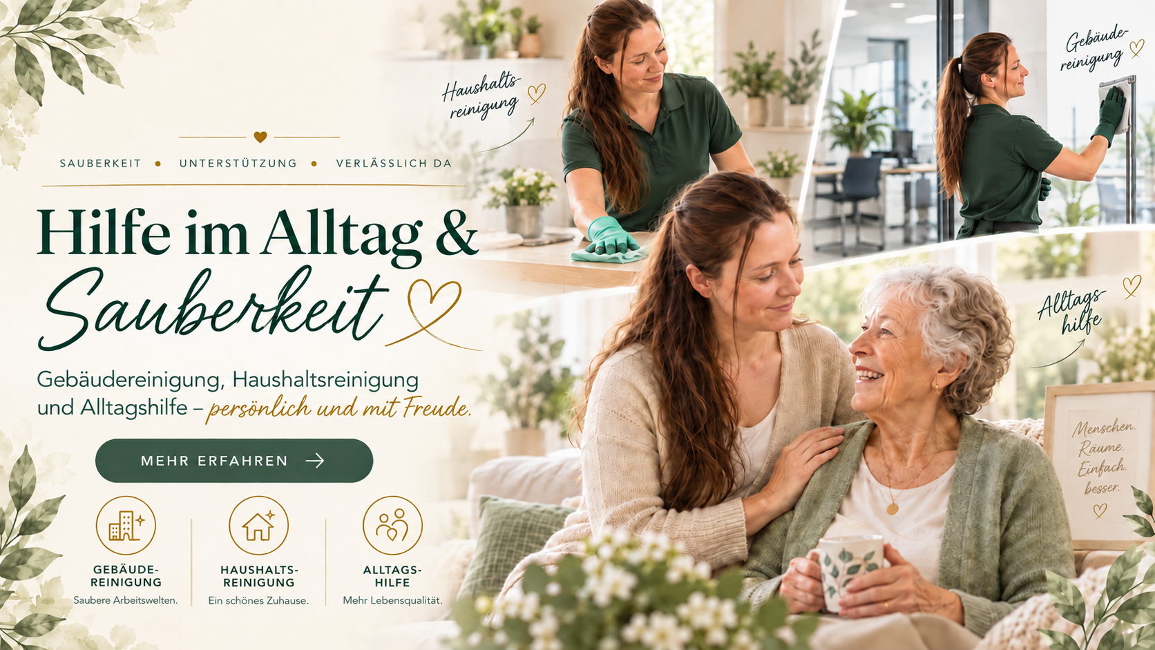 Daily Plus – Gebäudereinigung, Haushaltsreinigung und Alltagshilfe